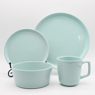 NOUVEAU VIDURE DE TAGNE PORCELAIN Retro Color Glaze Crockery Restaurant des assiettes de maison